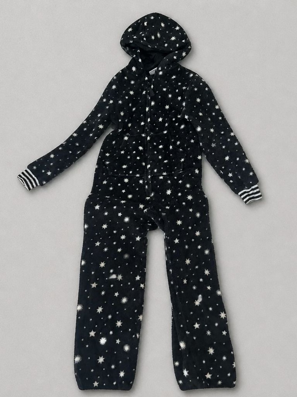 art class Black Star-Print Hooded One-Piece Bodysuit